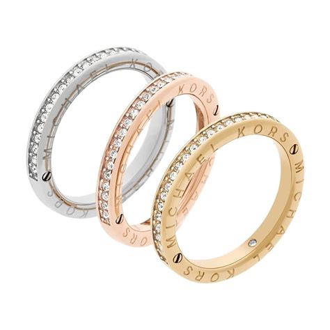 michael kors tri colour ring|Tri.